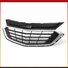 Black&Chrome Front Bumper Upper Grille Fit For Chevrolet Equinox 2018-2020 New