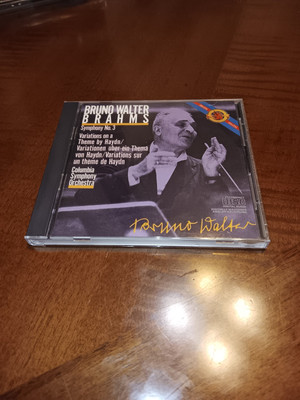 Bruno Walter Brahms: Symphony No. 3 CD  1985 CBS 