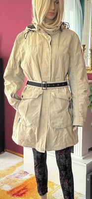 Northland Damenjacke Gr. 42 mit Gürtel Übergangsjacke leicht & stylisch Beige