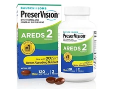BB 06/2026 PreserVision Areds 2 Eye Vitamin and Mineral - 120 Softgels