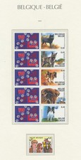 XE68745 Belgia 2002 komiksy kreskówki psy zwierzęta domowe drobna partia MNH