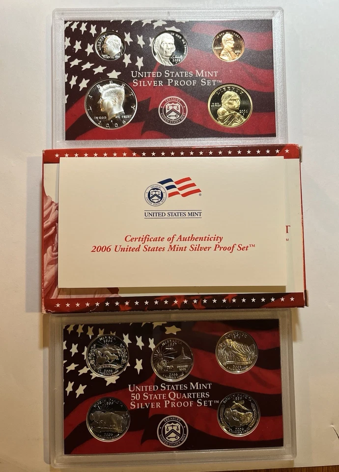 United States MINT Silver Proof Set 2006 - 10 Coins Certificate of Authenticity - Image 2 of 3