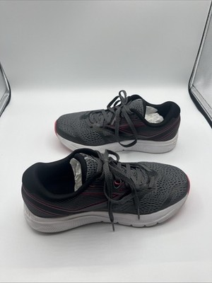 [S10418-6] Womens Saucony Kinvara 9- sz 6.5 Black/ Gray / Pink - Athletic Shoe