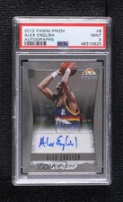 2012-13 Panini Prizm Auto Alex English #8 PSA 9 MINT Auto HOF ne4