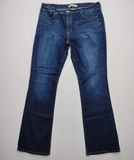 Levi's 515 Womens Jeans sz 14 Blue Denim Bootcut Dark Wash High Rise Stretch