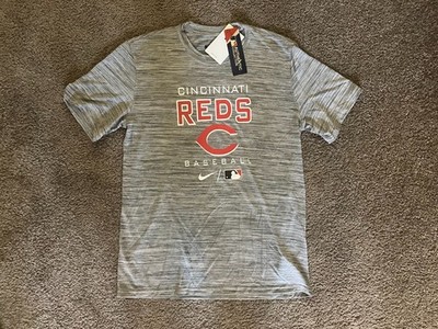 Cincinnati Reds Nike Grey Dri-Fit MLB Baseball Shirt - Size Men's Medium
