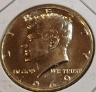 1969 S PROOF 40% SILVER KENNEDY HALF DOLLAR *FREE SHIPPING* IN 2x2 Coin Flip