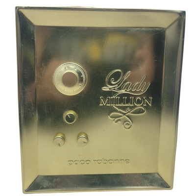 Rare Paco Rabanne Lady Million Cologne Gift Set Gold Vault Safe Case Only