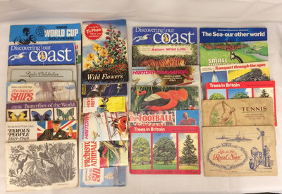Large Collection of Cigarette & Tea Card Albums Complete Partially Spares