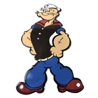 Vintage Popeye Porcelain Sign - Piggly Wiggly General Store Gas Sign