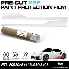 Side Sill Skirt Stone Guard PPF Paint Protection Film For Porsche 911 991 Turbo