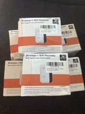  LOT OF 6 Wireless-N WiFi Repeater MT02 300Mbps Range Extender w/ RJ45 Cable
