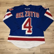 Michael Del Zotto New York Rangers Auto Reebok Jersey Men 50 