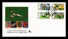 Dr Jim Stamps South Africa First Day Cover Centenary Of Rugby Board 4v Monarch