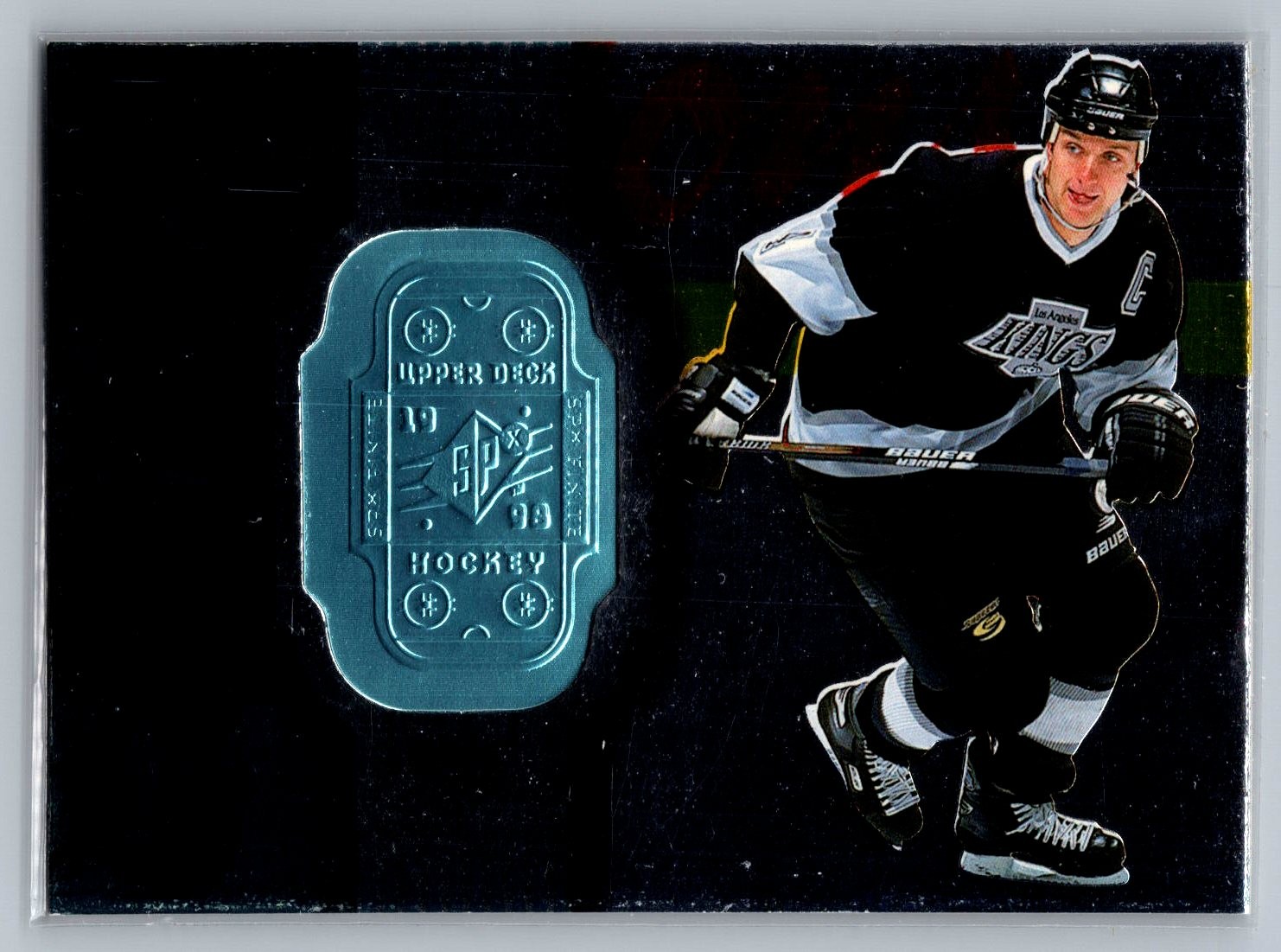 1998-99 SPx Finite #42 Rob Blake Los Angeles Kings SN
