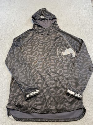 Ecko Function Hoodie Mens 2XL Gray Camo Pullover Performance Shirt Rhino Y2K