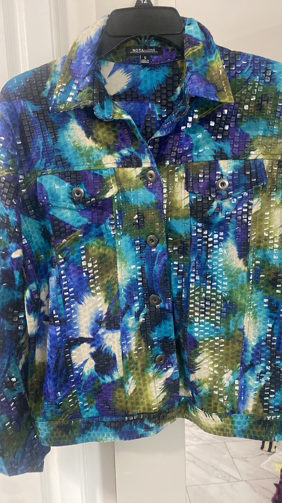 Notations Jacket Women's Size small  Multicolor S… - image 3