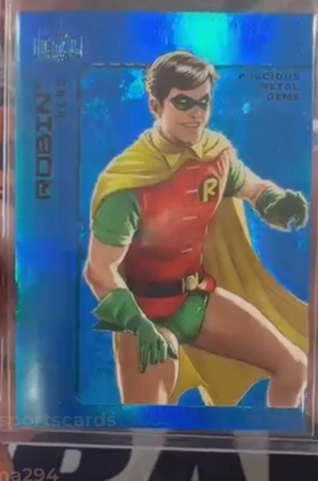 2025 Skybox 蝙蝠侠金属宇宙罗宾蓝色贵金属宝石 /50 #45 Grayson — 第 4/4 张图片