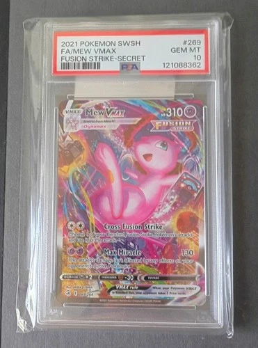 2021 Pokémon SWSH FA/Mew VMAX Fusion Strike Secret #269 PSA 10 GEM MT