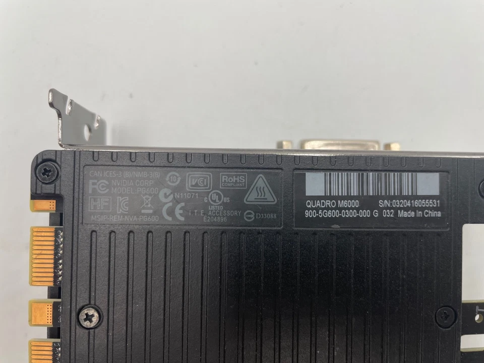 Nvidia Quadro M6000 12GB GDDR5 Graphics Card 900-5G600-0300-000 - Image 3 of 4