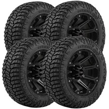 Qty 4 35x12.50r17lt Avix Trailtek Rt 125q Lre Black Wall Tires
