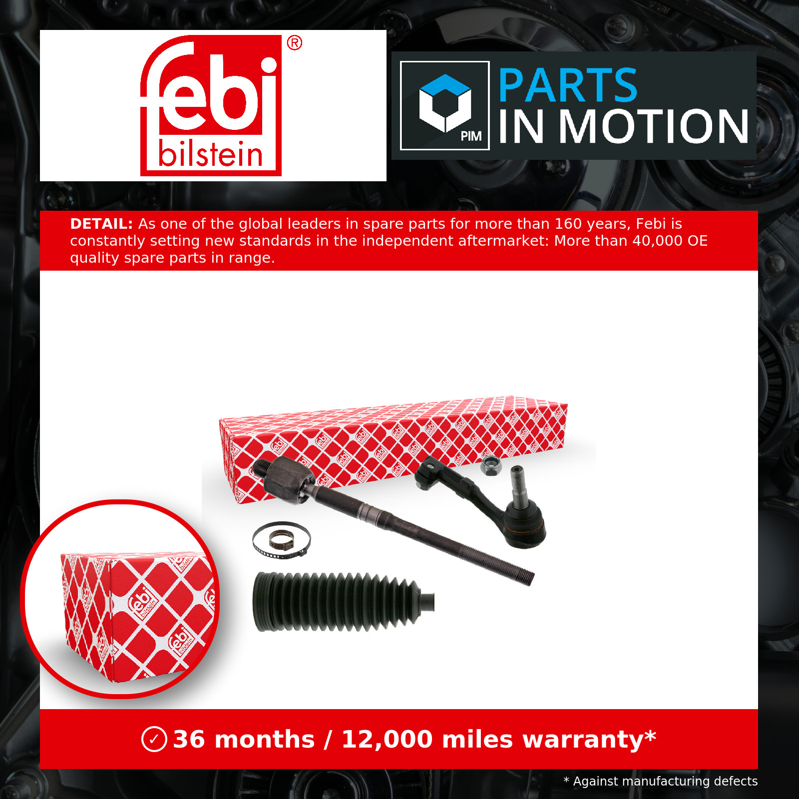 Fits FEBI 40516 TIE ROD RIGHT - Image 18