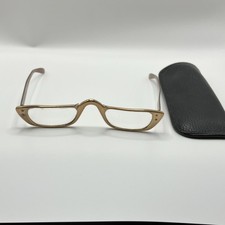 Liberty Rectangular Gold Metal Eyeglasses 8-3/4 MPN Original USA