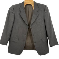 Yves Saint Laurent Men's Striped 100 Worsted Wool Blazer Jacket