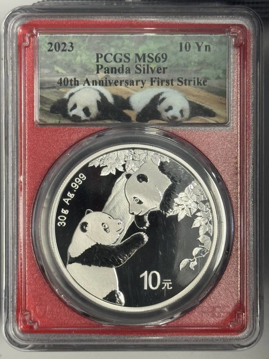 2023 1 oz China Panda s10y Mint State69 PCGS (mixed label) | eBay