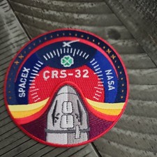SPACEX - FALCON 9  AND DRAGON  NASA  CRS  -  32  EMPLOYEE PATCH 