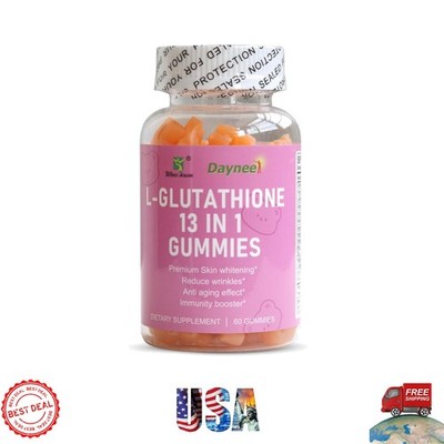 1200mg L-Glutathione  Gummies - Effective Anti-Aging Support, 60 Pieces