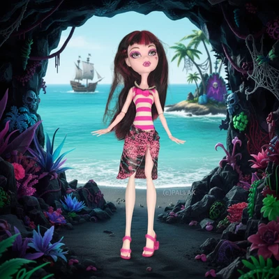 MONSTER HIGH X3485 SKULL SHORES - DRACULAURA / MATTEL 2011 - Bild 1 von 3