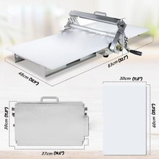 Manual Pastry Dough Sheeter 1-25mm Dough Roller Croissant Dough Press Machine