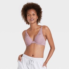 Auden Purple Pink Lace Bra - Size 32DDD