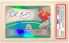 2010 Bowman Platinum Green REF Paul Goldschmidt /199 AUTO RC PSA 10 GEM MINT