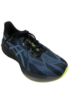 #ad ASICS Men#x27;s Dynablast 5 Athletic Lacwe Up Sneakers Black Winter Sea $69.99