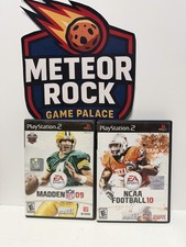 NCAA Football 10 & Madden 09 ( Sony PlayStation 2 ) Clean Tested - Ships Today