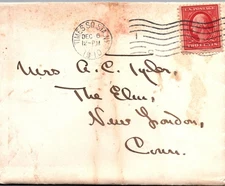POSTAL HISTORY COVER POSTMARKED AT TIMES SQUARE STATION N.Y. 1910 W/ CONTENTS