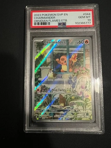 Pokemon Charmander Obsidian Flames ETB Promo SVP EN 044 PSA 10 Gem Mint