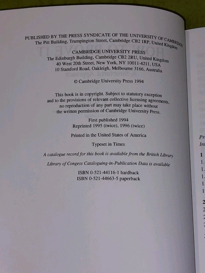 How to Prove It : A Structured Approach by Daniel J. Velleman (1996) - Image 4 of 4