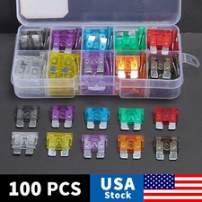 100pcs Car Automotive Medium Standard Fuses Auto Blade Fuse Assortment Kit APM