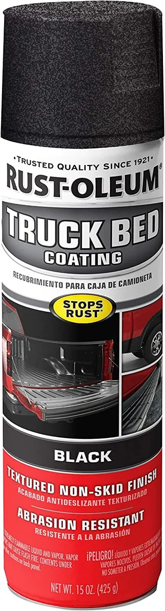 Black Automotive Truck Bed Liner Coating Spray Paint Trailer Floor
