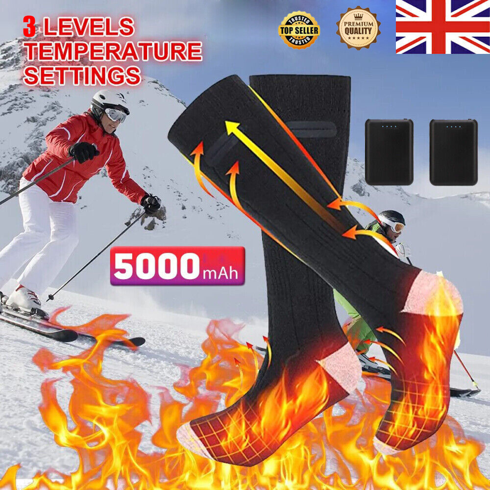 Ski Boots Best Women's Heated Socks Electric Heating Socks