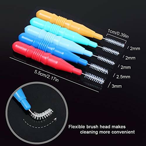 50 Pieces Braces Brush for Cleaner Interdental Brush Toothpick Dental Tooth Flo