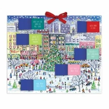 Michael Storrings Snowscape Advent Calendar, 14” x 17” – Christmas Countdown wi