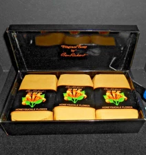 Ben Rickert Luxury Perfumed Bar Soap Honeysuckle Flower 3 Cakes 3 oz New in Box