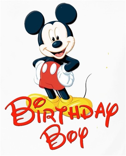 ::::::DISNEY MICKEY MOUSE BIRTHDAY BOY 