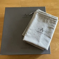 EMPTY BOX Aquatalia Gray Shoes Gift Storage 13” x 14” x 5” + BAG + TISSUE