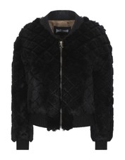 Women's Just Cavalli Black Rabbit Fur Jacket