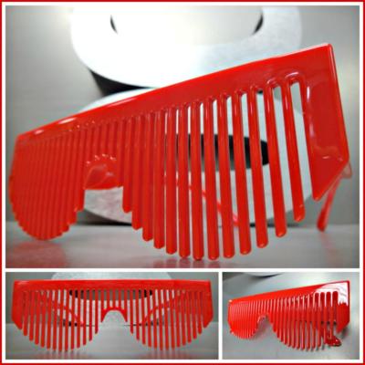 Classic Retro Style Shutter SHADES Party Rave DJ SUN GLASSES Unique Red Frame